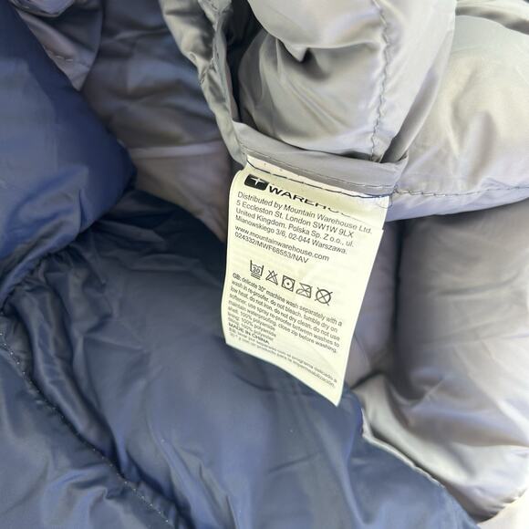 Mountain Warehouse Womens Full Zip Blue Florence Puffer Padded Long Jacket Sz 4 - Picture 14 of 14